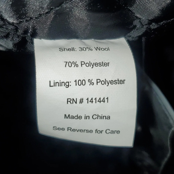 Alpine Swiss Parka Trench Pea Coat Jacket Fur Hood w Extra Button Women Size 1XL - Picture 13 of 16